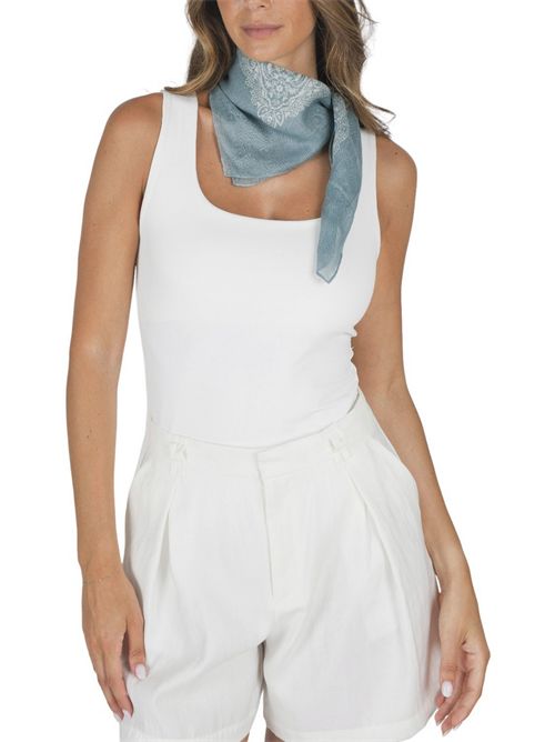 foulard donna bandana azzurro Gaynor Bongard | OLMOPOUDRE